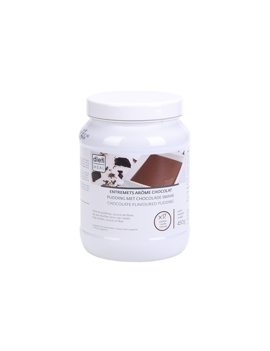 Crema de chocolate rica en proteínas. Bote 450 g