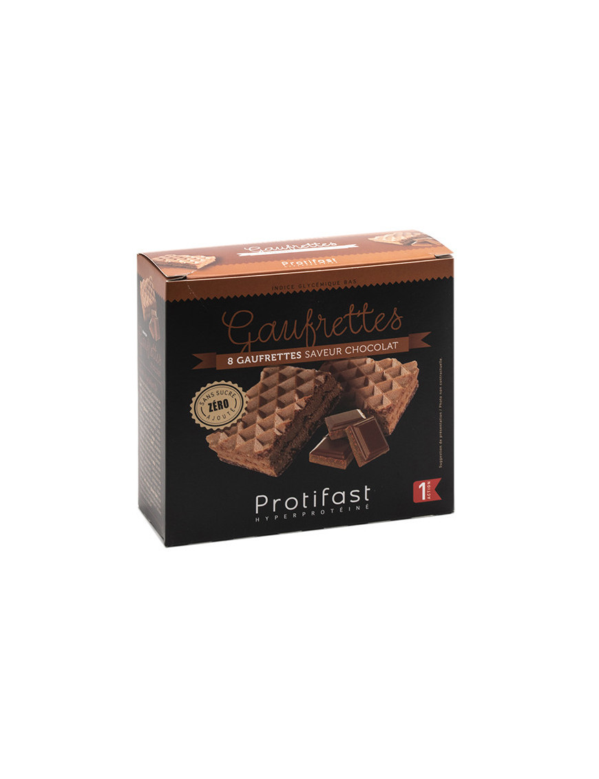 Gofres de proteínas sabor chocolate