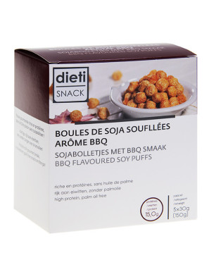 Dietisnack bolitas crujientes sabor barbacoa