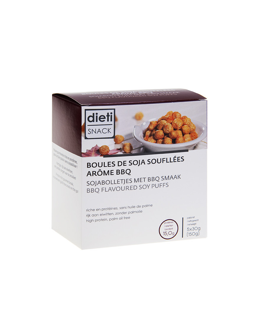 Dietisnack bolitas crujientes sabor barbacoa
