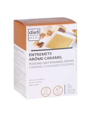 Natillas proteicas de caramelo