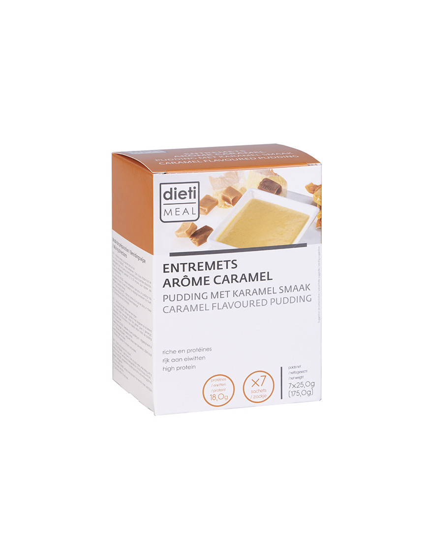 Natillas proteicas de caramelo