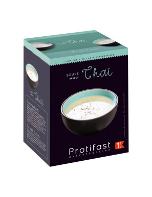 Sopa tailandesa rica en proteínas