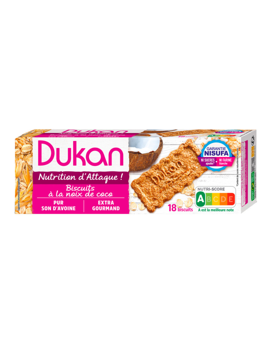 Dukan galletas de coco y salvado de avena