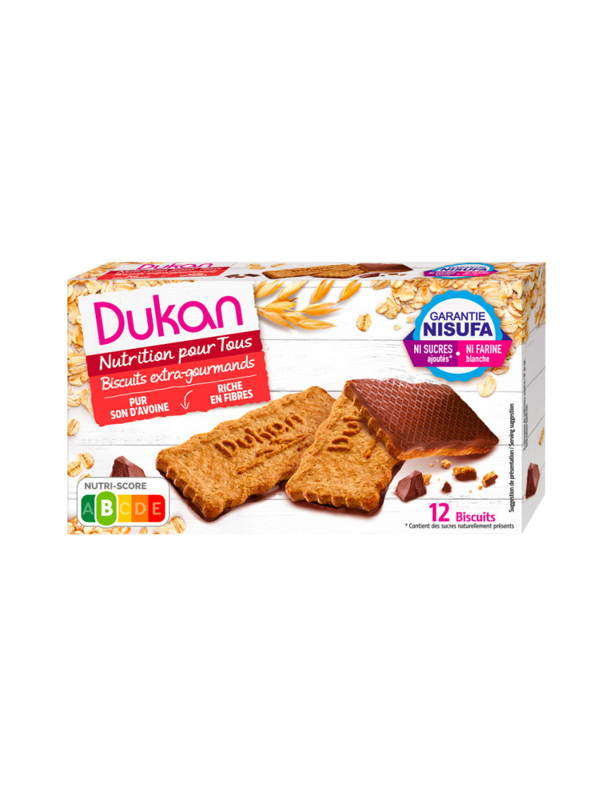 Dukan 12 galletas Extra-Gourmet de salvado de avena