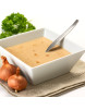 Sopa proteica de cebolla con picatostes Sopa proteica de cebolla con picatostes
