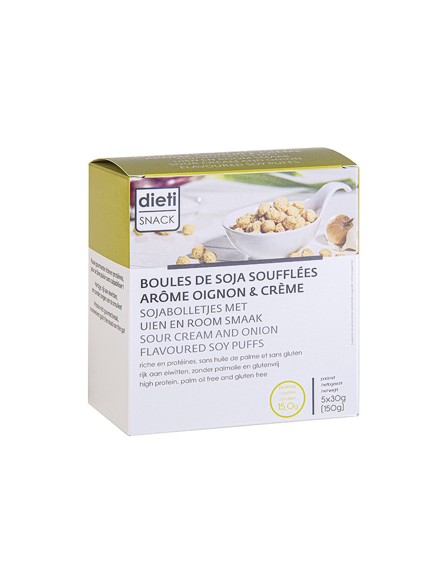 Bolitas de soja proteicas sabor cebolla