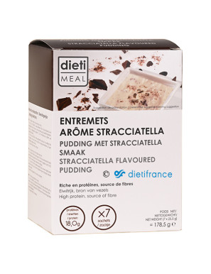 Dietimeal pudding stracciatella rico en proteínas