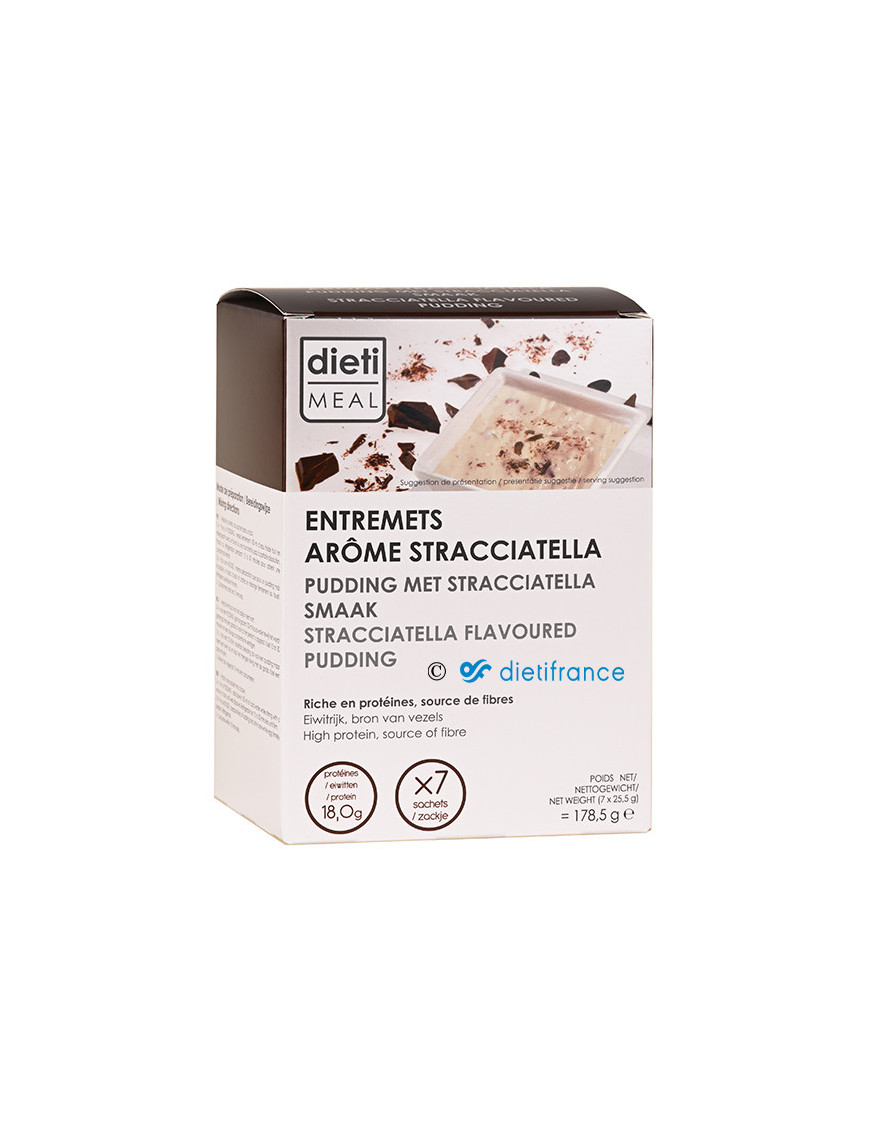 Dietimeal pudding stracciatella rico en proteínas