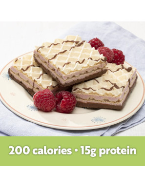 Dietisnack barquillos proteicos sabor chocolate blanco y frambuesa 5 sobres