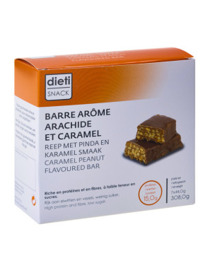 Barrita proteica sabor cacahuete y caramelo