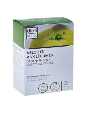 Crema de verduras rica en proteínas