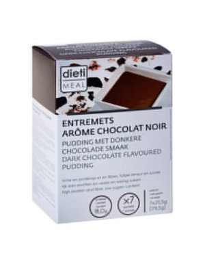 Natillas proteicas de chocolate negro
