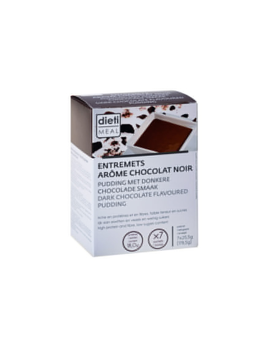 Natillas proteicas de chocolate negro