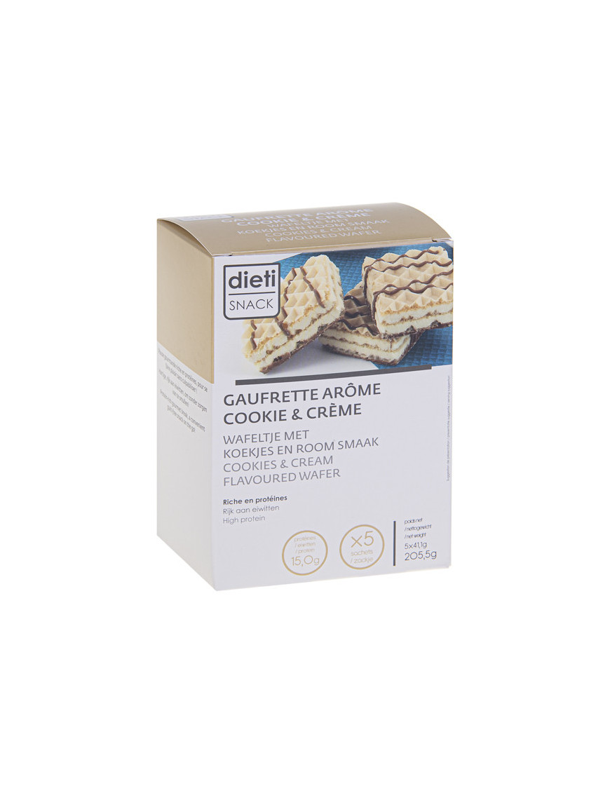 Gofres proteicos Cookie and Cream