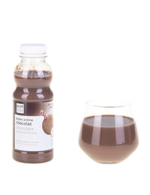 Bebida proteica a chocolate lista para mezclar